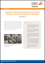 Factsheet: Evaluation and Demonstration of Actual Energy  Efficiency of Heat Pump Systems in Buildings